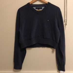 Cropped Tommy Hilfiger Sweater Sz M